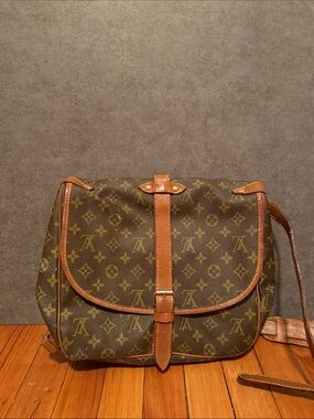 Louis Vuitton Monogram Crossbody in Brown and Tan